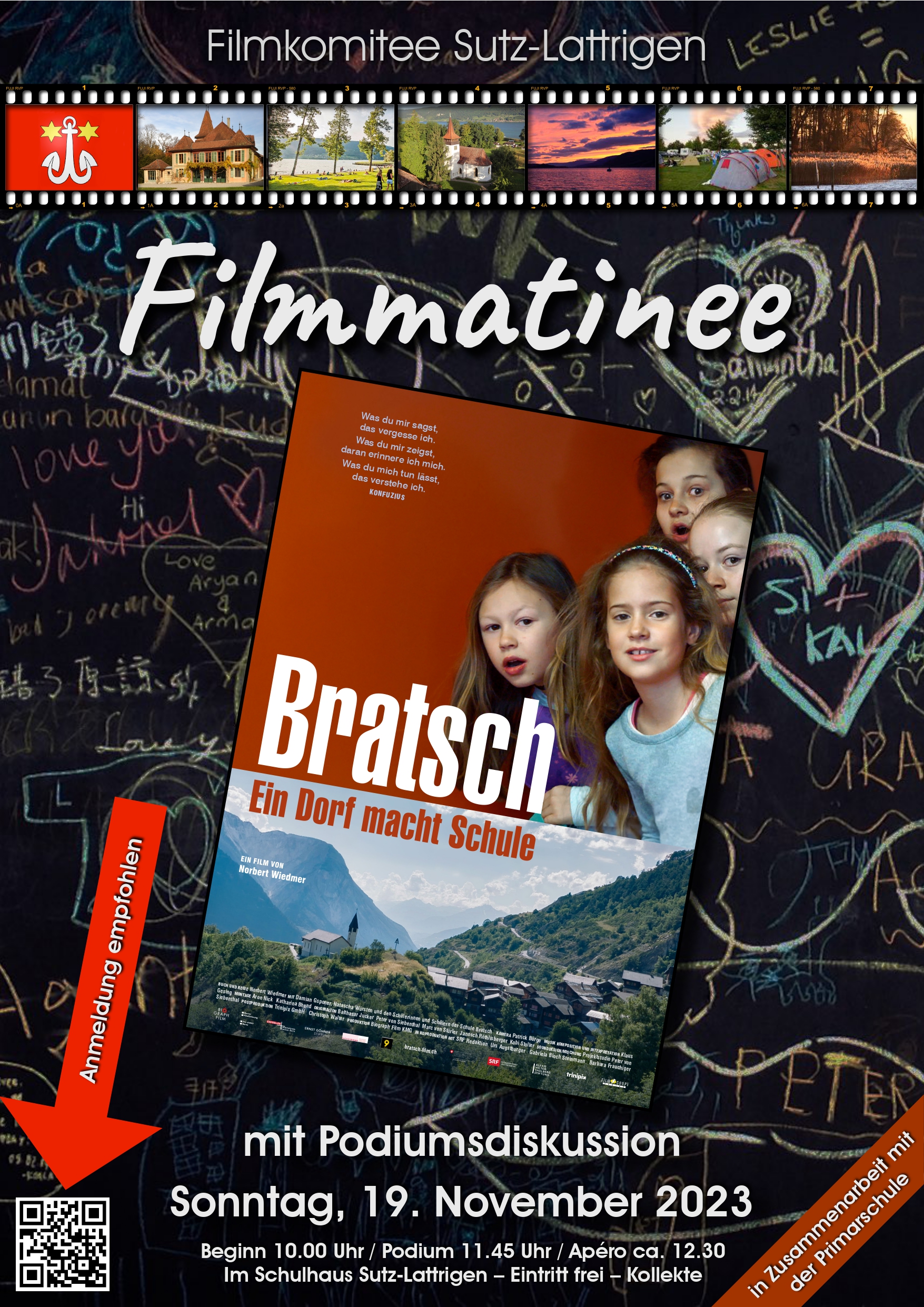 Filmkomitee Sutz zeigt "Bratsch - Ein Dorf macht Schule"